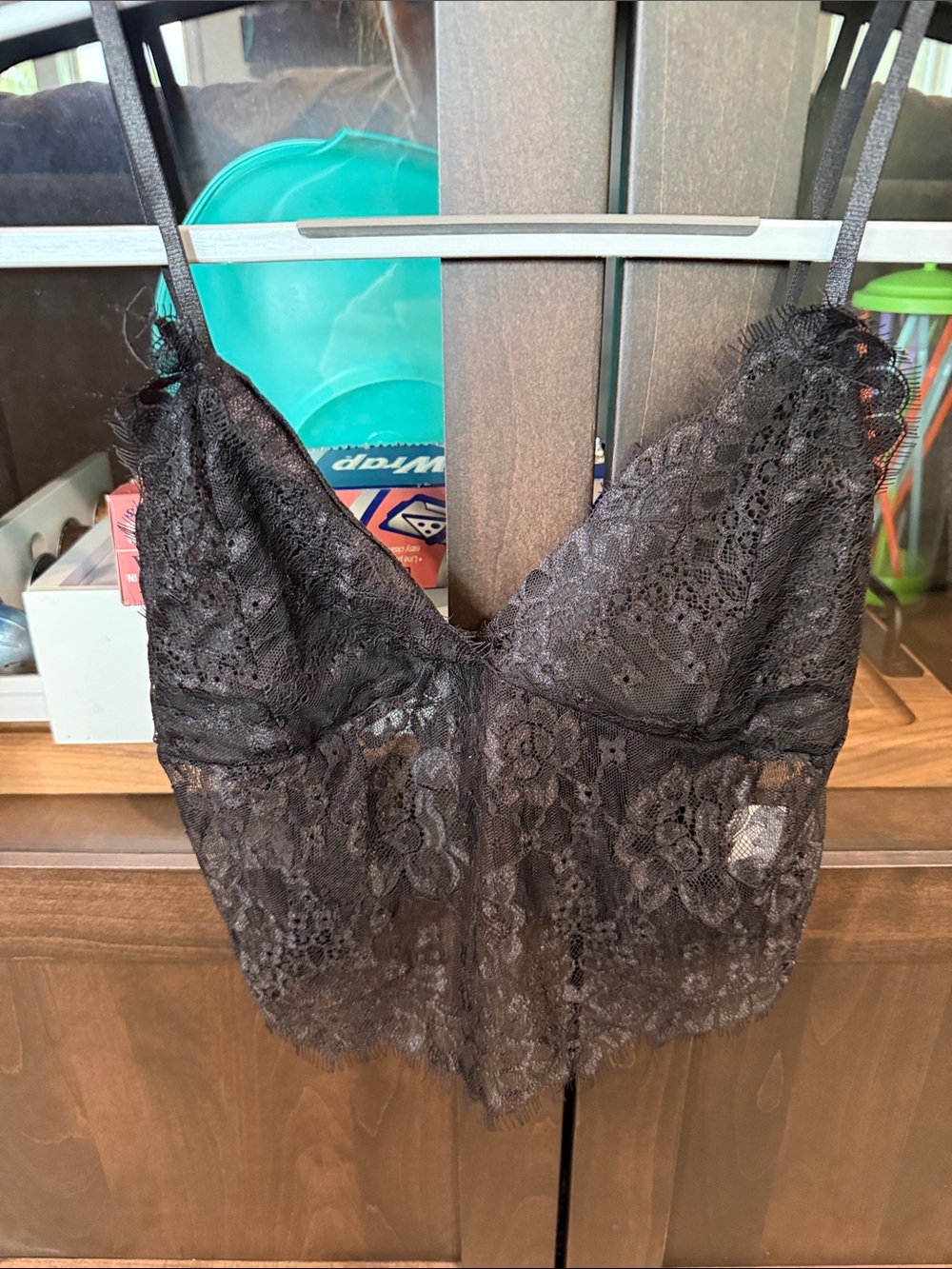 SHEIN Black Lace Bralette Cami